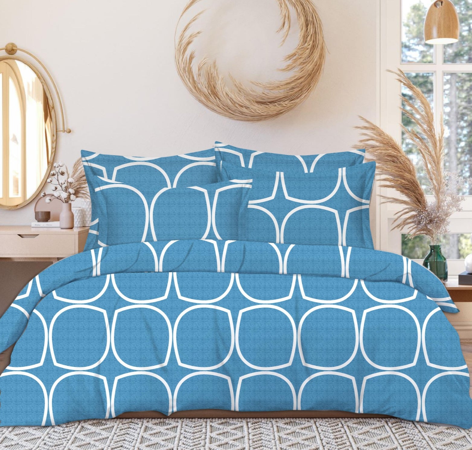 Double bedsheet with 2 pillow covers (BV-500)