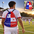 Printed Drawstring Backpack With Braided Cords For Sports Gym (1 Pc 40x33 Cm)