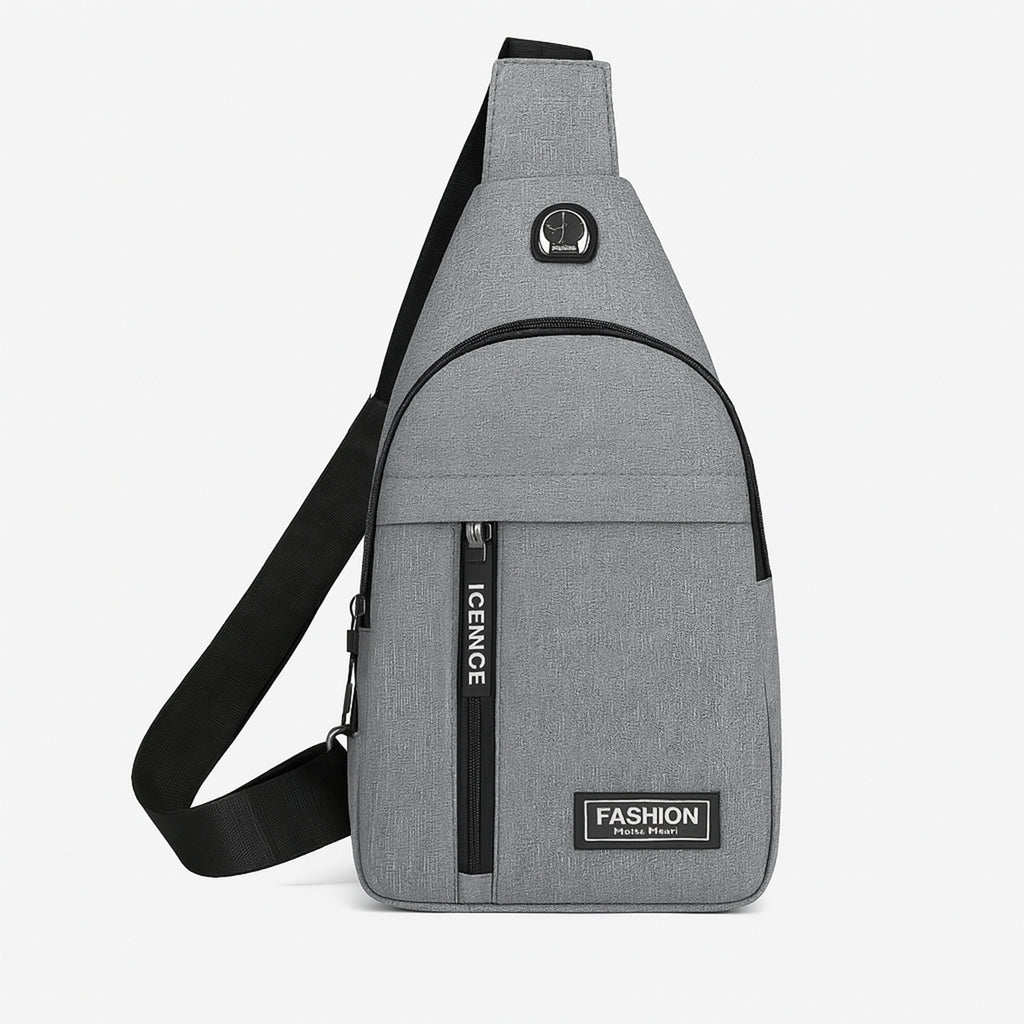 Waterproof Waist Bag Shoulder Bags Usb Charging Earphone Hook Sling Travel Bag (1 Pc)