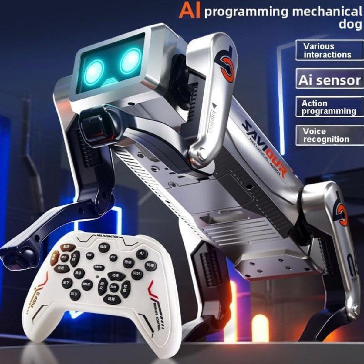 Advanced Intelligent Ai Robot Dog Toy For Kids (1 Set Big)