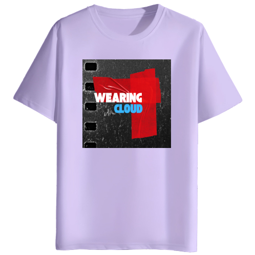 Wearing cloud round neck t shirt (BV-200)