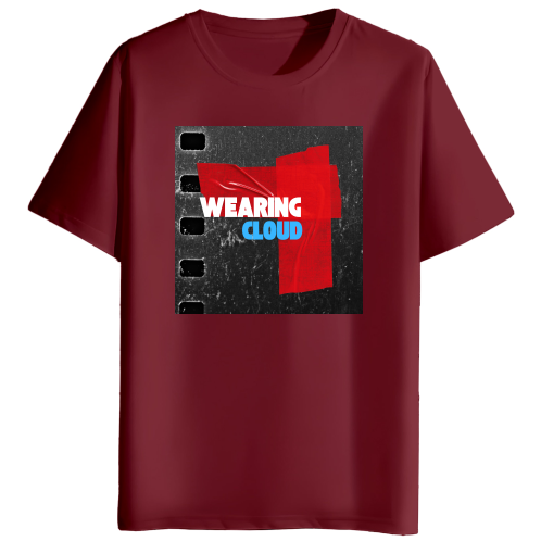 Wearing cloud round neck t shirt (BV-200)