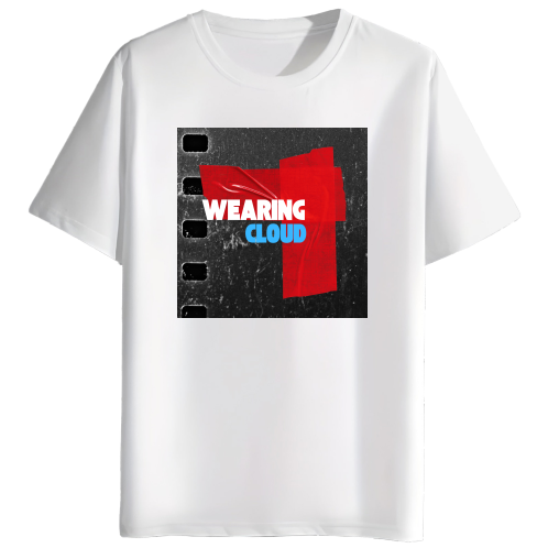 Wearing cloud round neck t shirt (BV-200)