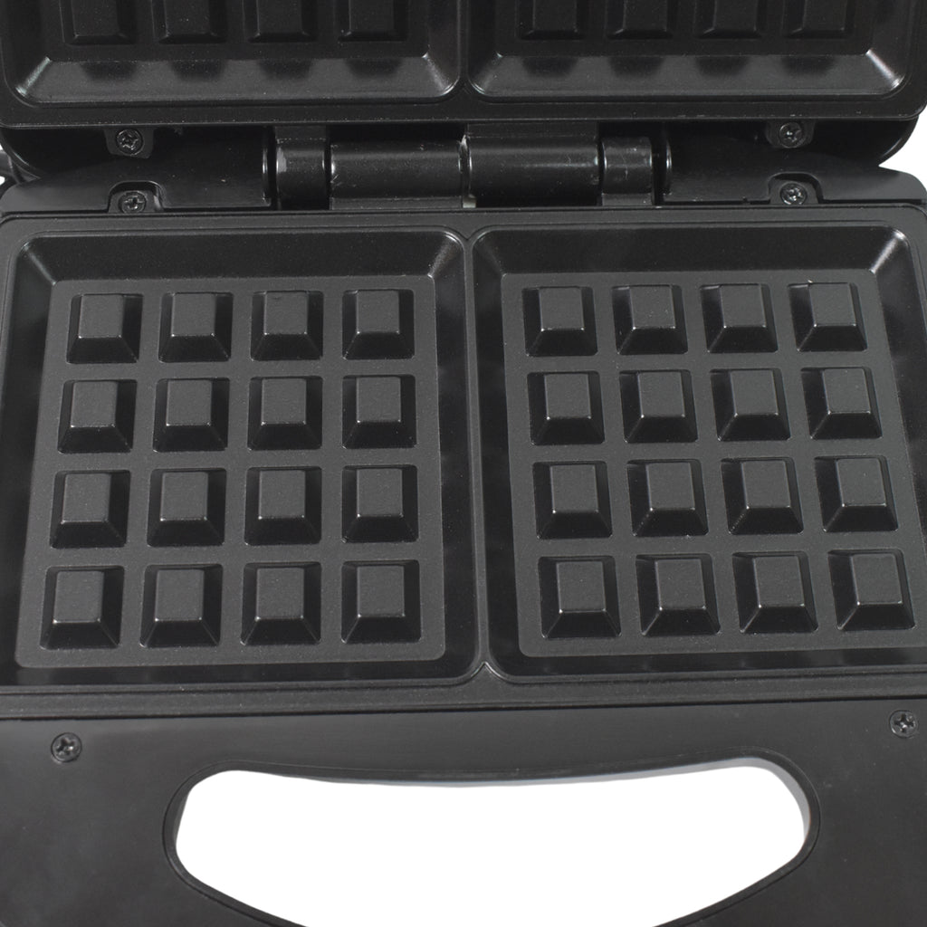 2817 Waffle Maker Makes 2 Square Shape Waffles Non-stick Plates Easy To Use With Indicator Lights