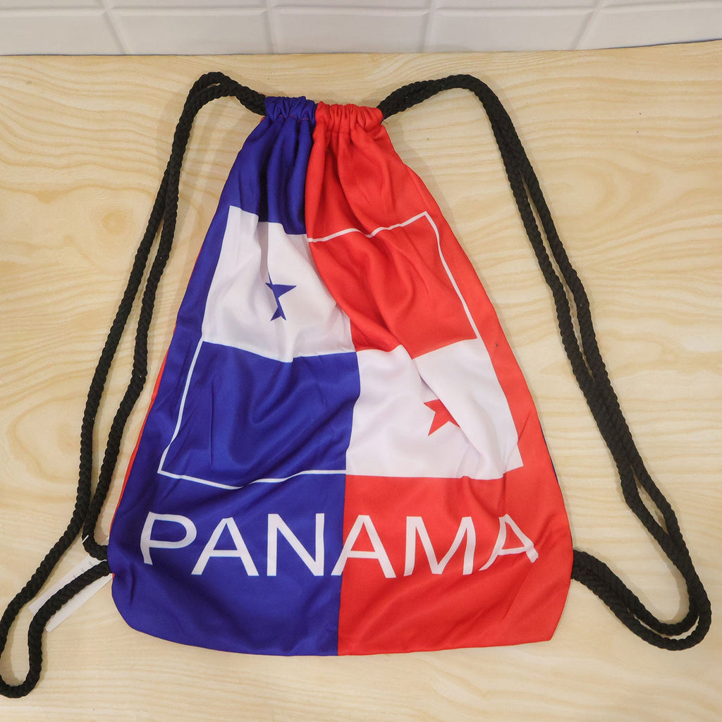 Printed Drawstring Backpack With Braided Cords For Sports Gym (1 Pc 40x33 Cm)