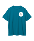 Wearing cloud dark blue round T-shirt (BV-500)