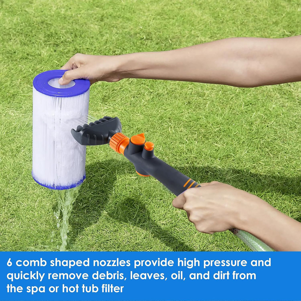 High-pressure Pool Filter Cartridge Cleaner Nozzle (1 Pc)